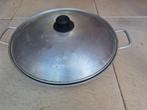 Aluminium wokpan met deksel, Ophalen, Zo goed als nieuw, Aluminium, Wok