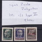 D161)1943 WO2 Duitse bez Zante Mi 1/3 type II €600 geen gar, Ophalen of Verzenden, Duitse Keizerrijk, Postfris
