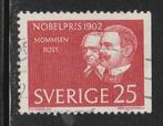 Zweden 1962 - Nobelprijs winnaars 1902, Postzegels en Munten, Postzegels | Europa | Scandinavië, Zweden, Ophalen, Gestempeld