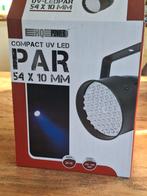 2x Nieuwe HQ Power UV LED PAR 54x10mm, Muziek en Instrumenten, Ophalen of Verzenden, Nieuw, Licht, Kleur