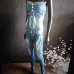 Jumpsuit jeans miss bon bon., Jumpsuit, Verzenden, Gedragen, Blauw
