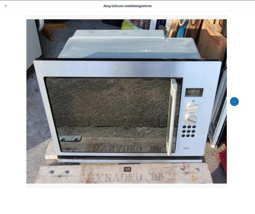 Atag inbouw combimagnetron, Witgoed en Apparatuur, Magnetrons, Gebruikt, Inbouw, Combimagnetron, 45 tot 60 cm, Grill, Oven, Ophalen