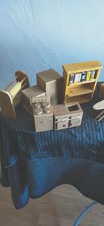 met de hand gemaakte houten poppenhuis meubels, Ophalen of Verzenden, Gebruikt