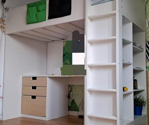 Ikea hoogslaper 90x200, Kinderen en Baby's, Kinderkamer | Stapelbedden en Hoogslapers, Gebruikt, Hoogslaper, Ophalen