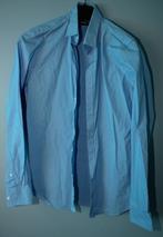 Nieuw blauw overhemd WE mt M slim & stretch, Nieuw, Blauw, Ophalen of Verzenden, Halswijdte 39/40 (M)