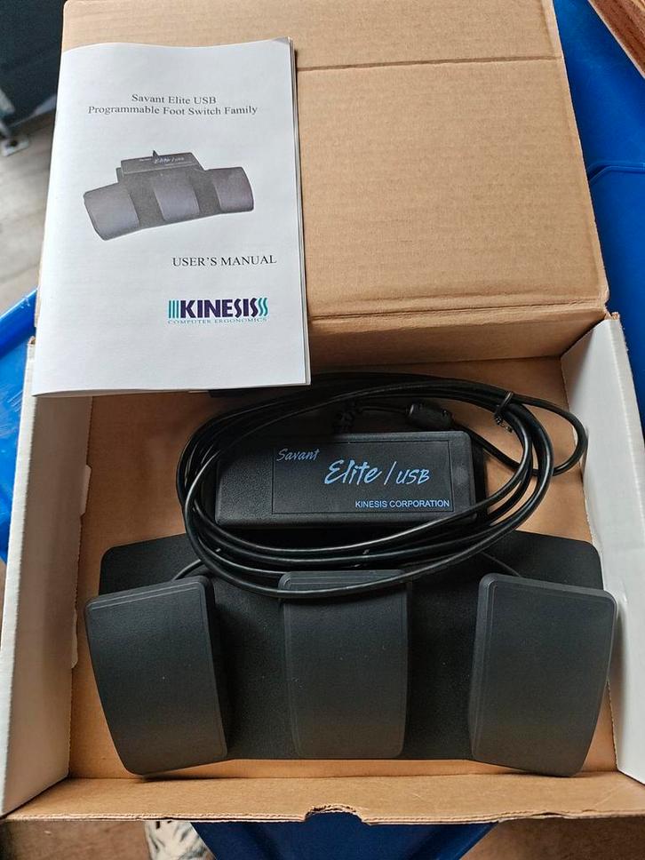 Kinesis Savant Elite USB Voetschakelaar - Nieuwstaat, Computers en Software, Toetsenborden, Ophalen of Verzenden