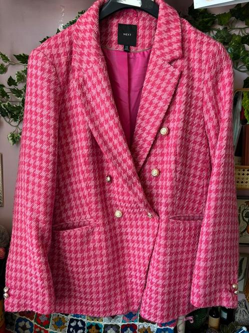Roze pied de poule colbert, Kleding | Dames, Grote Maten, Nieuw, Jasje of Colbert, Roze, Ophalen of Verzenden