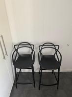 2 Zwarte Kartell Masters Krukken van Philippe Starck, Ophalen, Kunststof, Met voetsteun, 60 tot 90 cm