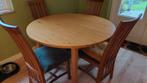 Degelijke ronde uittrektafel, Huis en Inrichting, Tafels | Eettafels, Ophalen, Gebruikt, Rond, 100 tot 150 cm