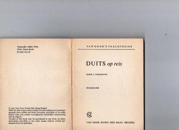Duits op reis Door J.Verhoeven Dertiende Druk  beschikbaar voor biedingen