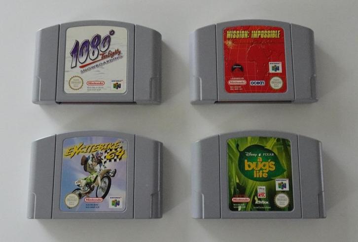 4 Nintendo 64 Spellen, Spelcomputers en Games, Games | Nintendo 64, Zo goed als nieuw, Overige genres, 1 speler, Vanaf 3 jaar