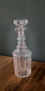 Whisky likeurdecanter facetgeslepen kristallen fles met stop, Antiek en Kunst, Ophalen of Verzenden