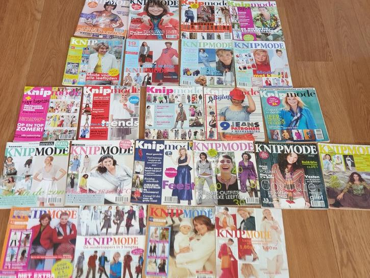 Knipmode naaibladen in 1 koop, Boeken, Tijdschriften en Kranten, Gelezen, Damesbladen, Ophalen of Verzenden