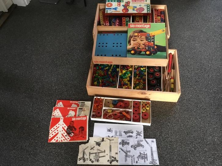 Vintage Sio Montage Constructiespeelgoed, Kinderen en Baby's, Speelgoed | Duplo en Lego, Gebruikt, Losse stenen, Ophalen of Verzenden