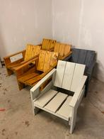 6 Rietveld Kratstoelen - Originele Maat. €100 per stuk!, Ophalen of Verzenden, Gebruikt, Hout
