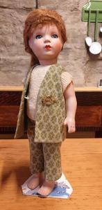 Mooie compositie meisjes pop met gesloten mond, Antiek en Kunst, Antiek | Speelgoed, Ophalen