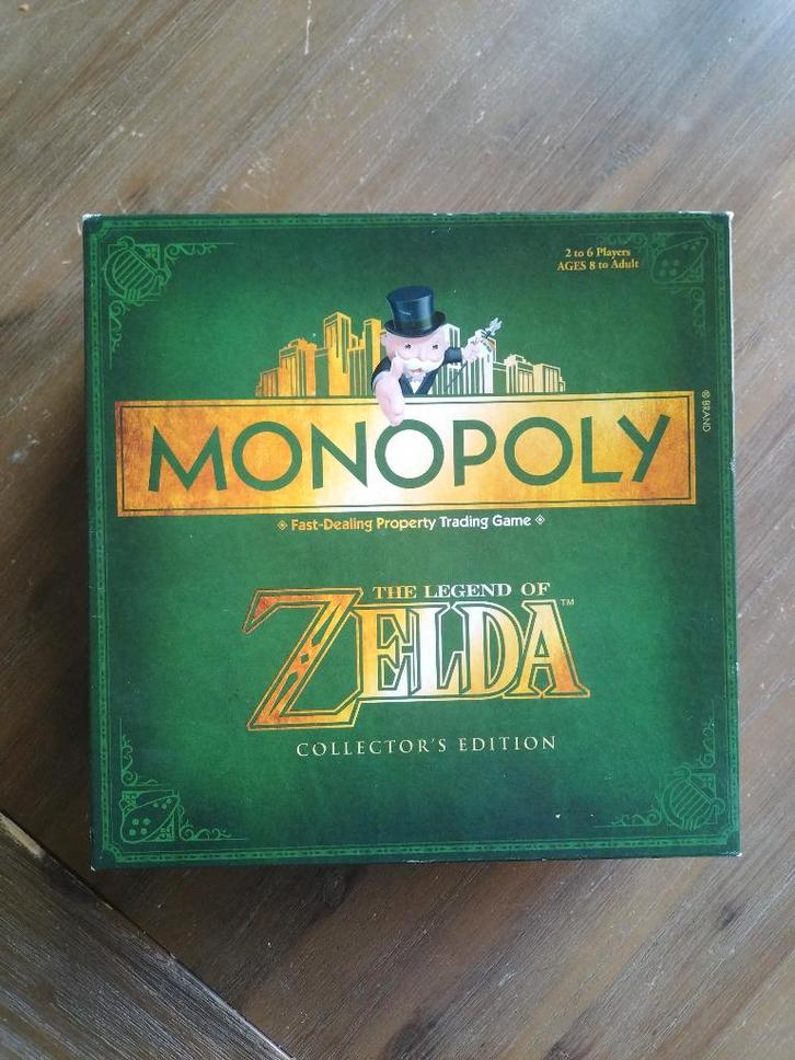 Zelda Monopoly Collector's Edition zgan, Hobby en Vrije tijd, Gezelschapsspellen | Bordspellen, Zo goed als nieuw, Vijf spelers of meer