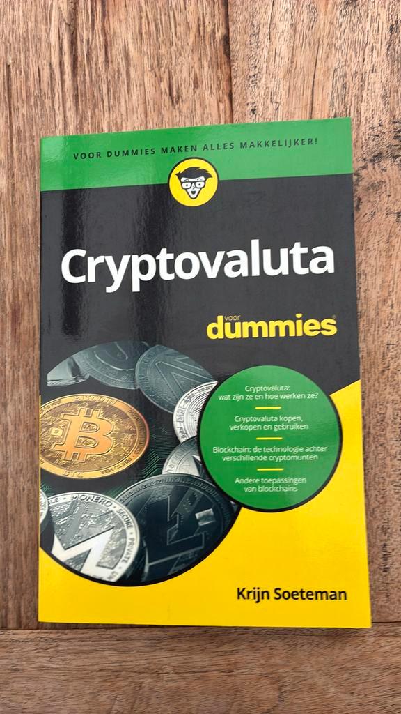 Krijn Soeteman - Cryptovaluta voor Dummies, Boeken, Informatica en Computer, Zo goed als nieuw, Internet of Webdesign, Ophalen of Verzenden