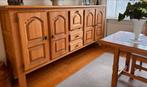 Eikenhouten Servicekast met veel opbergruimte, Ophalen, Gebruikt, 100 tot 150 cm, Eikenhout