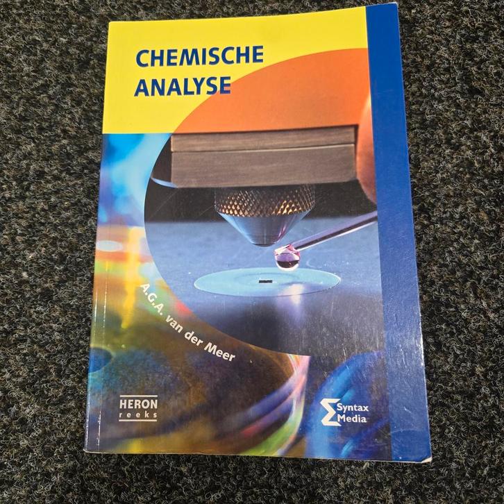 Chemische Analyse A.C.A. van der Meer - MLO, Boeken, Studieboeken en Cursussen, Gelezen, MBO, Beta, Ophalen of Verzenden