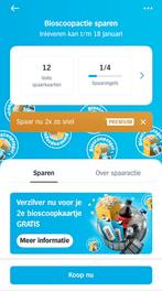 AH Bioscoop kaartje 2e gratis, Tickets en Kaartjes, Twee personen, Kortingskaartje