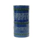 Vintage Italiaanse Vaas Ceramiche Minerva Blauw Keramiek, Antiek en Kunst, Antiek | Vazen, Ophalen of Verzenden