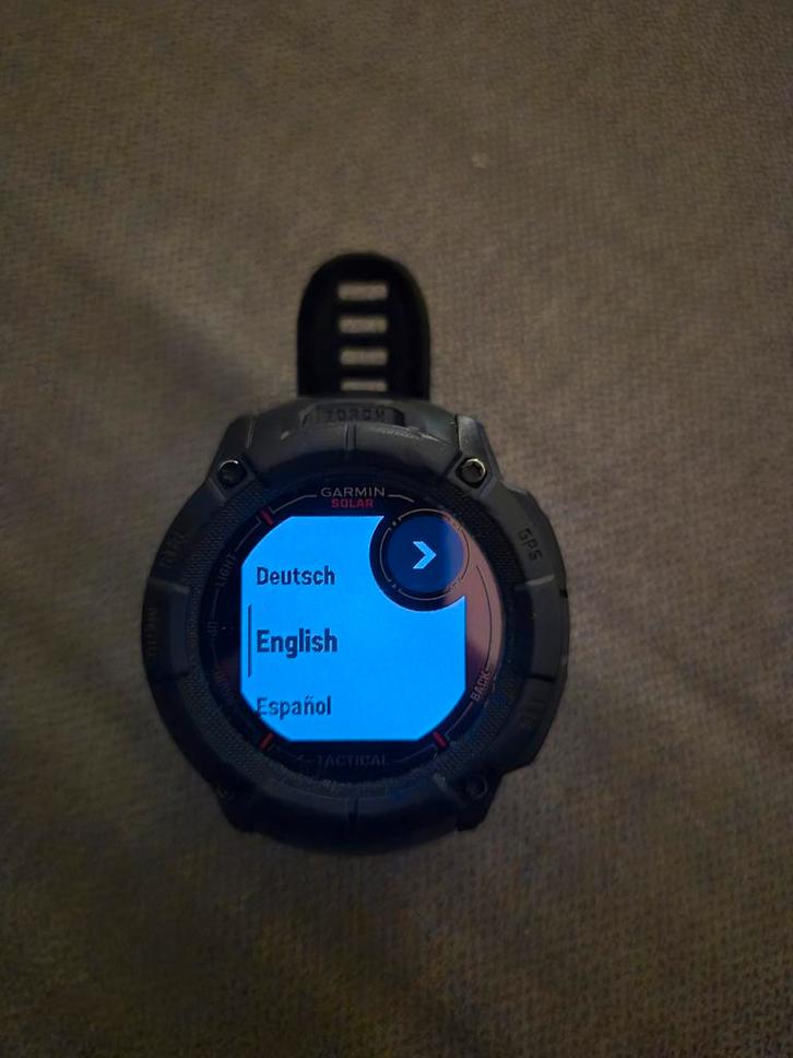 Garmin Instinct 2X Solar - Excl. kabel, Sieraden, Tassen en Uiterlijk, Smartwatches, Gebruikt, Android, Zwart, Afstand, Calorieverbanding