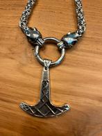Necklace, heten ketting hammer of thor, Sieraden, Tassen en Uiterlijk, Kettingen, Ophalen of Verzenden, Nieuw, Zilver, Met hanger
