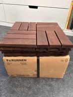 Vlonder tegels Runnen Ikea - gratis af te halen, Tuin en Terras, Terrasdelen en Vlonders, Ophalen, Hout