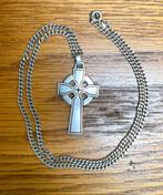 Echt zilveren James Avery kruis hanger aan 50 cm ketting, Verzenden, Zo goed als nieuw, Kruis of Symbool, Zilver