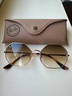 Ray Ban RB1972 Octagon Classic goud/bruin met etui, Zonnebril, Bruin, Ophalen of Verzenden, Zo goed als nieuw