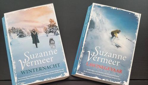 2 boeken van Suzanne Vermeer: Winternacht, Lawinegevaar., Boeken, Thrillers, Zo goed als nieuw, Nederland, Ophalen of Verzenden