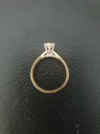0.45 karaat diamant  in 18 karaat gouden ring 18mm, Sieraden, Tassen en Uiterlijk, Ringen, Goud, Goud, Gebruikt, 17 tot 18
