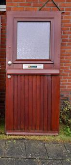 Voordeur, Doe-het-zelf en Verbouw, Deuren en Horren, Ophalen, Gebruikt, 200 tot 215 cm, Glas