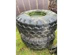 4x landbouw dumper banden, wiel en velg