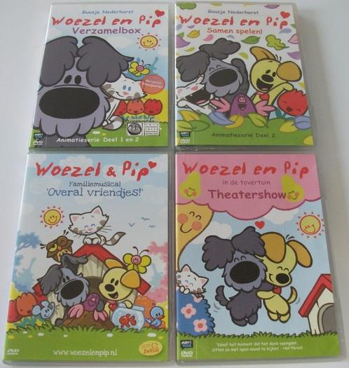 Dvd *** WOEZEL & PIP *** 4 stuks, Cd's en Dvd's, Dvd's | Kinderen en Jeugd, Zo goed als nieuw, Film, Overige genres, Alle leeftijden