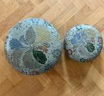 Twee vintage rieten manden, Huis en Inrichting, Ophalen of Verzenden, Gebruikt, Rond, Riet