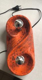Vintage oranje (wand) lamp keramiek, Antiek en Kunst, Ophalen of Verzenden