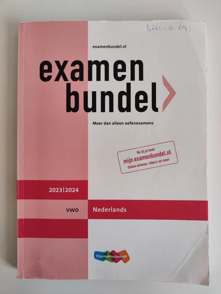 Examen bundel vwo Nederlands 2023/2024, Boeken, Schoolboeken, Gelezen, Nederlands, VWO, Ophalen of Verzenden