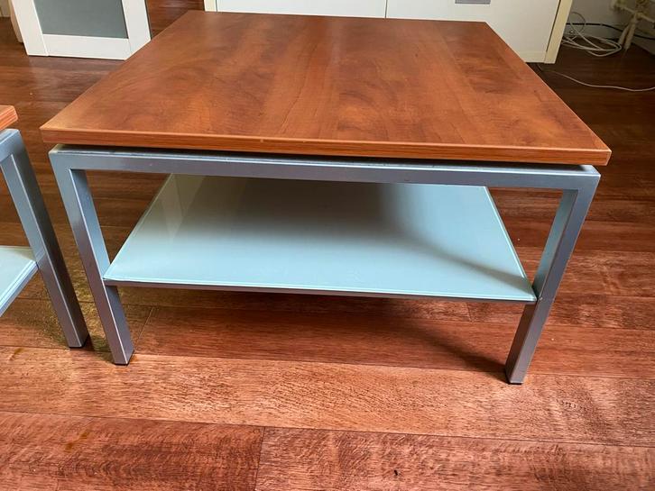 Set van 2 Salontafels, Huis en Inrichting, Tafels | Salontafels, Zo goed als nieuw, Minder dan 50 cm, 50 tot 100 cm, 50 tot 100 cm