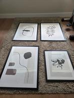 4x Lijst met plaatje los of samen. 3x ikea fiskbo 1x jysk, Ophalen, Zo goed als nieuw