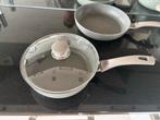 6- delige Pannenset - fantastische set, Italiaans, Ophalen of Verzenden, Zo goed als nieuw, Overige materialen, Pannenset