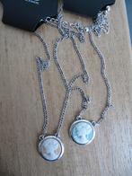 Nieuw ZO by Zoomers twee medaillon kettinkjes  , Verzenden, Nieuw, Zilver, Overige materialen