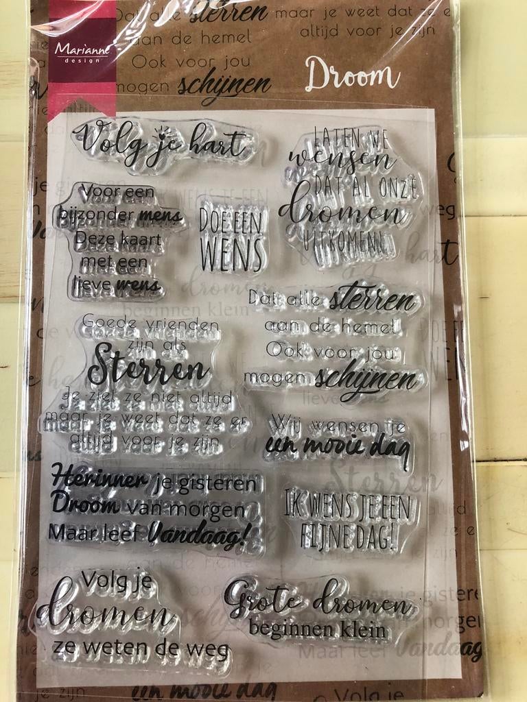 Clear stempel Droom, Ophalen of Verzenden, Nieuw, Clearstamp