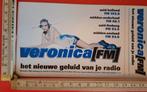 Vintage sticker Veronica FM het nieuwe geluid van je radio, Ophalen of Verzenden, Zo goed als nieuw