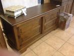 NIEUW TEAKHOUTEN DRESSOIR - TV MEUBEL SCHUIFDEUREN Flamant, Huis en Inrichting, Ophalen, Gielen, Nieuw, Info@houseofcoco.nl