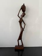 Afrikaans vintage hout gesneden beeld, Antiek en Kunst, Ophalen of Verzenden