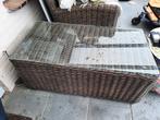 Lounchetafel wicker, Ophalen, Gebruikt, Rechthoekig, Wicker