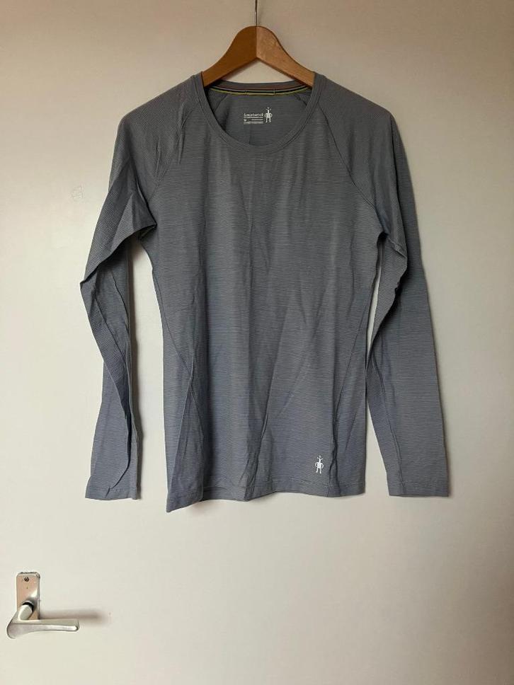 Smartwool technische top merino maat M dames, Kleding | Dames, Tops, Zo goed als nieuw, Maat 38/40 (M), Grijs, Lange mouw, Verzenden