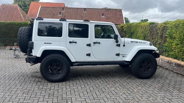Jeep Wrangler 3.8 I V6 AUT 2011 Wit, Auto's, Jeep, Particulier, Benzine, G, SUV of Terreinwagen, Automaat, Geïmporteerd, Wit, Leder